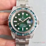 NOOB Rolex Submariner Hulk Replica Watch SS Green Diamond Bezel